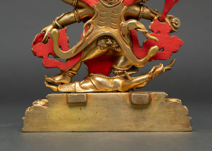 Six-Armed Mahakala Statue – Wrathful Guardian of Dharma