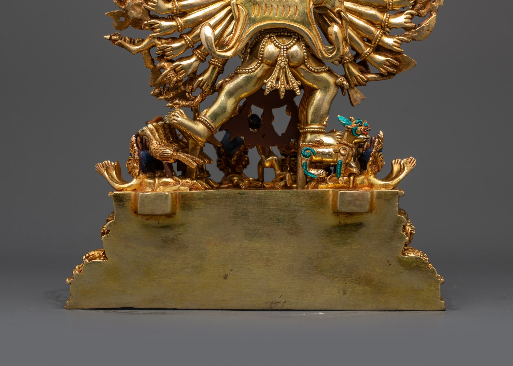 Fierce Wrathful Deity Yamantaka Statue with his Yab-Yum | Buddhist Art