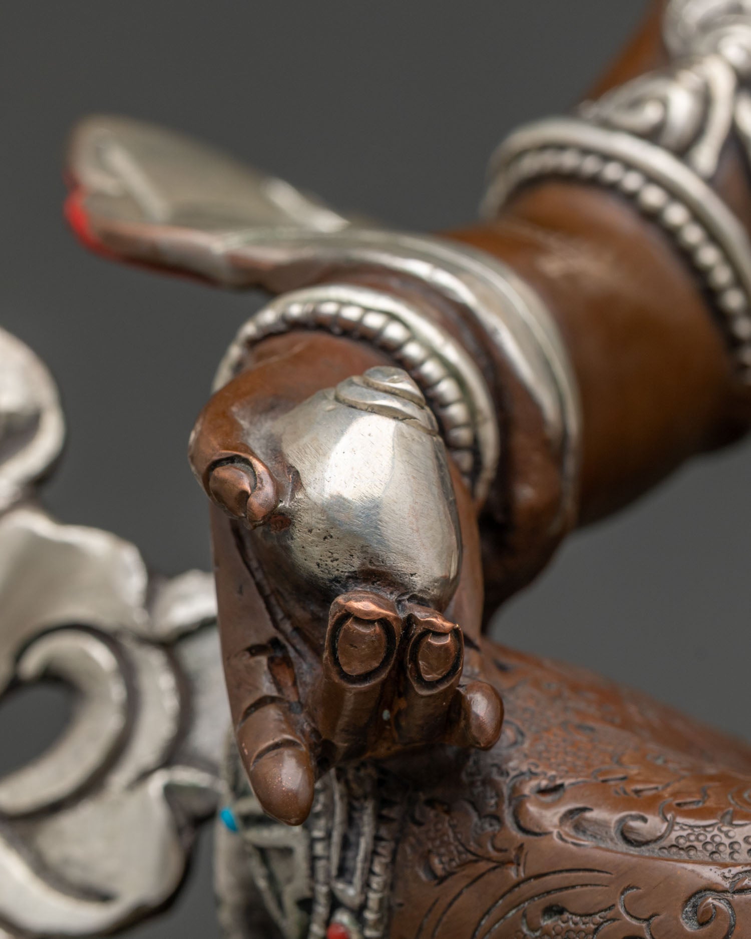 Oxidized Jambhala Statue | Traditional Lost Wax Buddhist Art