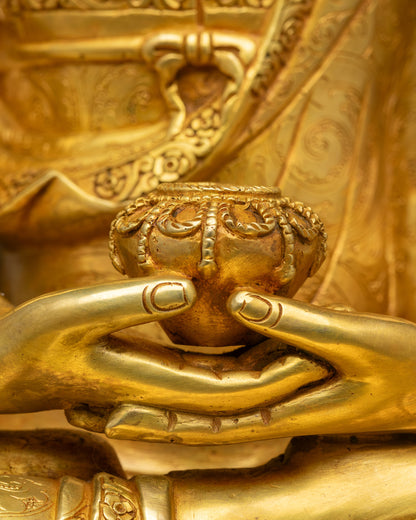 Handmade Amitabha Buddha Statue: Symbol of Infinite Light