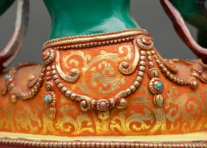 Green Tara | Compassionate Deity Sculpture for Spiritual Practice