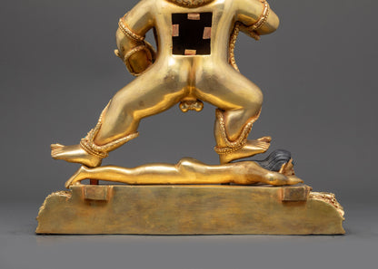 Premium Nagpo Dzambhala Statue | Tantric Buddhist Deity for Abundance