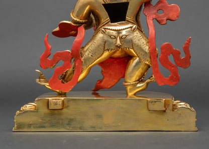Premium Wrathful Vajrapani Statue | Tibetan Buddhist Deity of Thunder