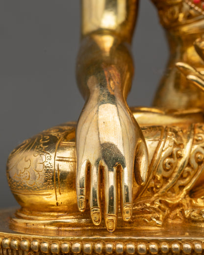 Premium Jowo Rinpoche Statue | Crowned Enlightenment Buddha of Tibet