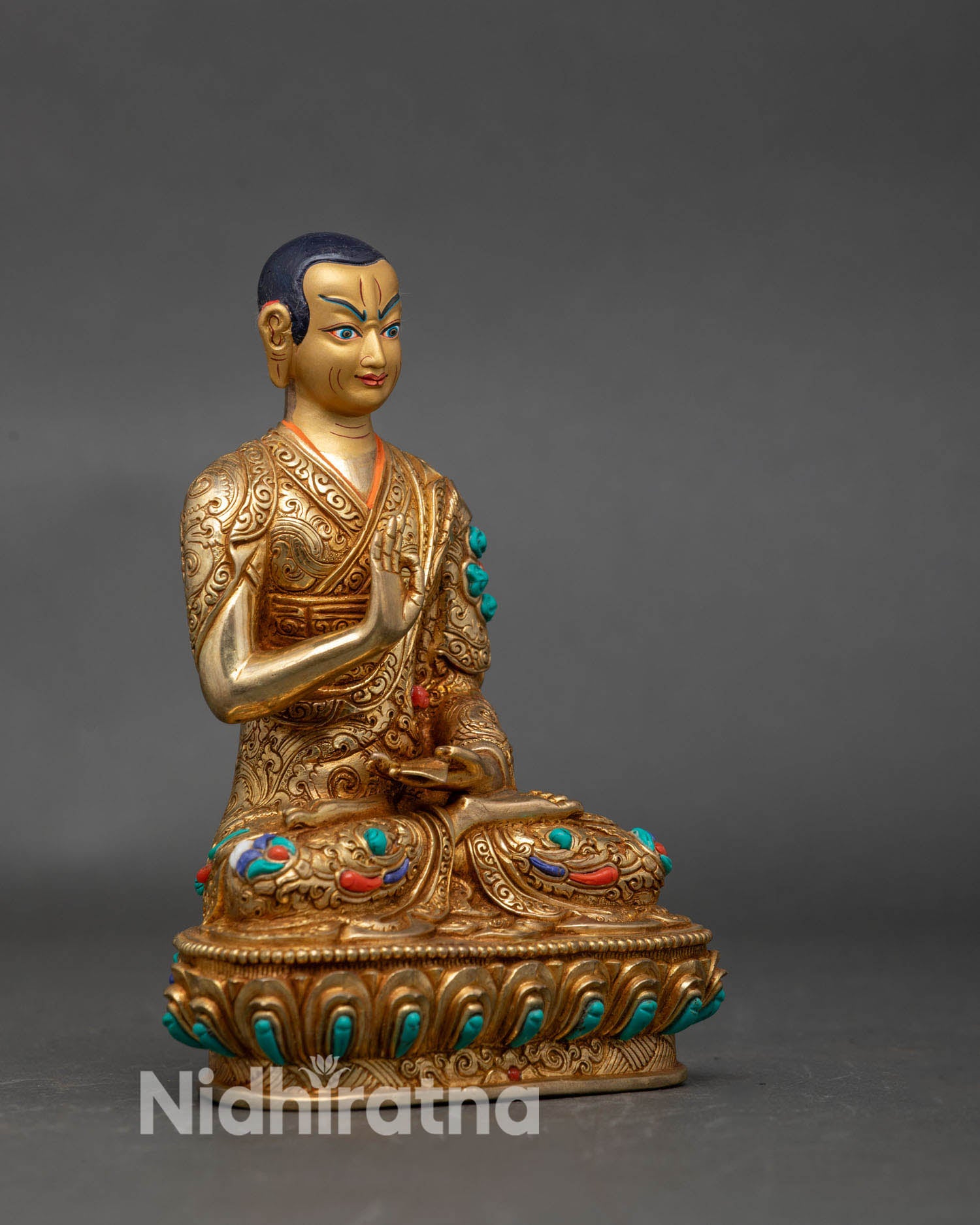 Tsongkhapa and Two Disciples Set – Luminous Wisdom Handmade Statue