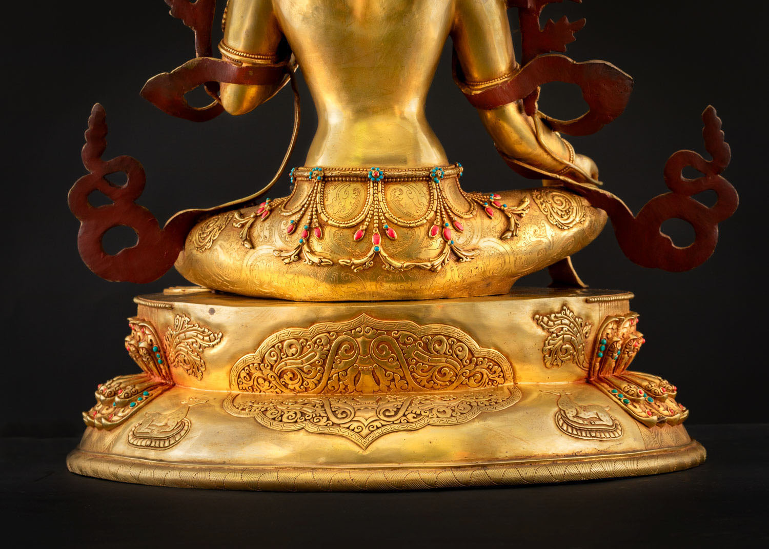Large-Sized Green Tara Statue | Traditional Newari Craftsmanship
