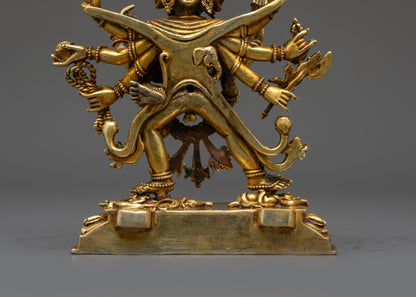 Exquisite Chakrasamvara Statue | Nepalese Artisan-Crafted Tantra Deity