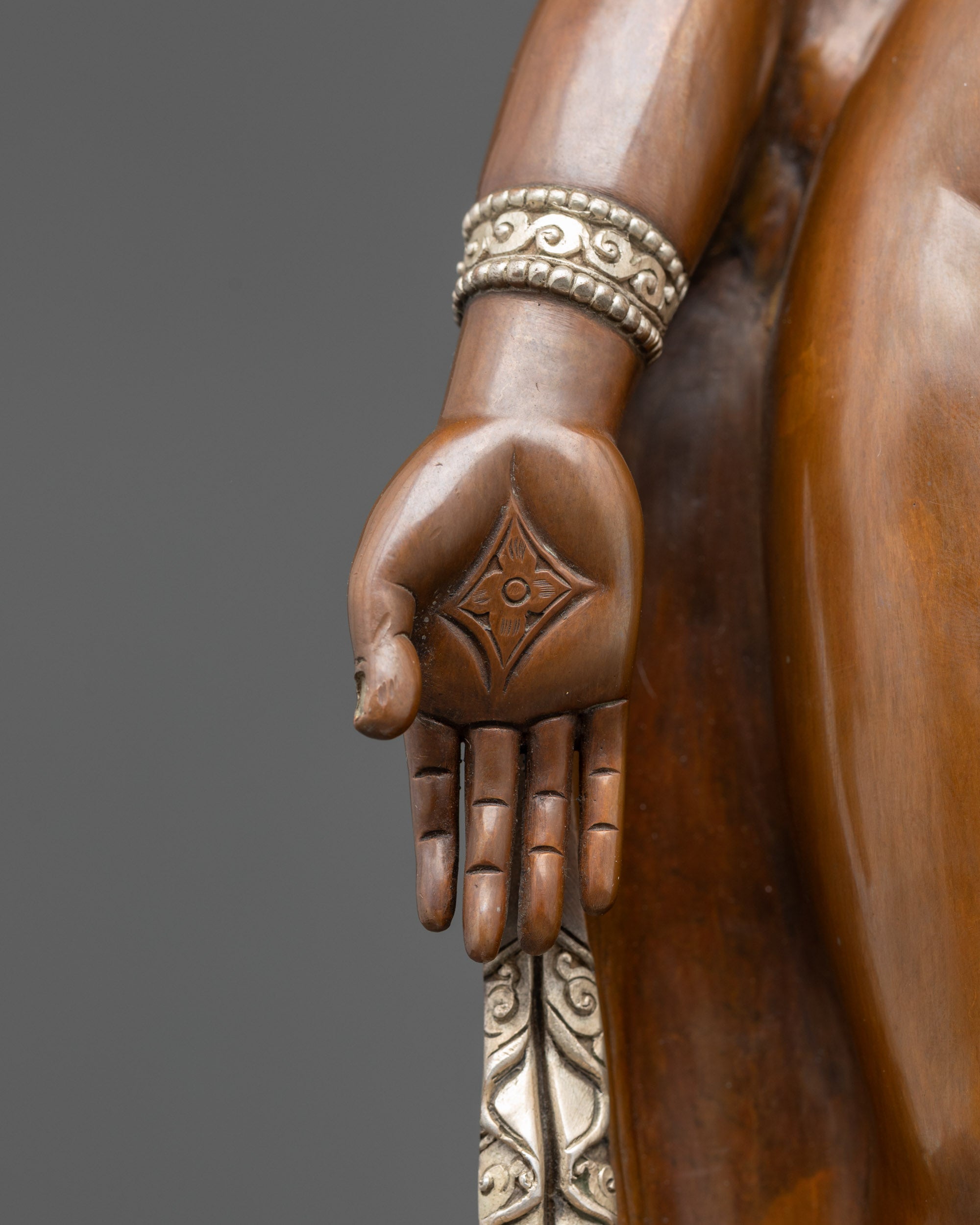 Oxidized Dipankara Buddha Statue | Ancient Enlightenment Sculpture