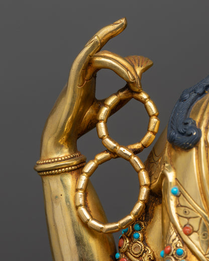 Sacred Tibetan Chenrezig Sculpture | Handcrafted Premium Sacred Altar