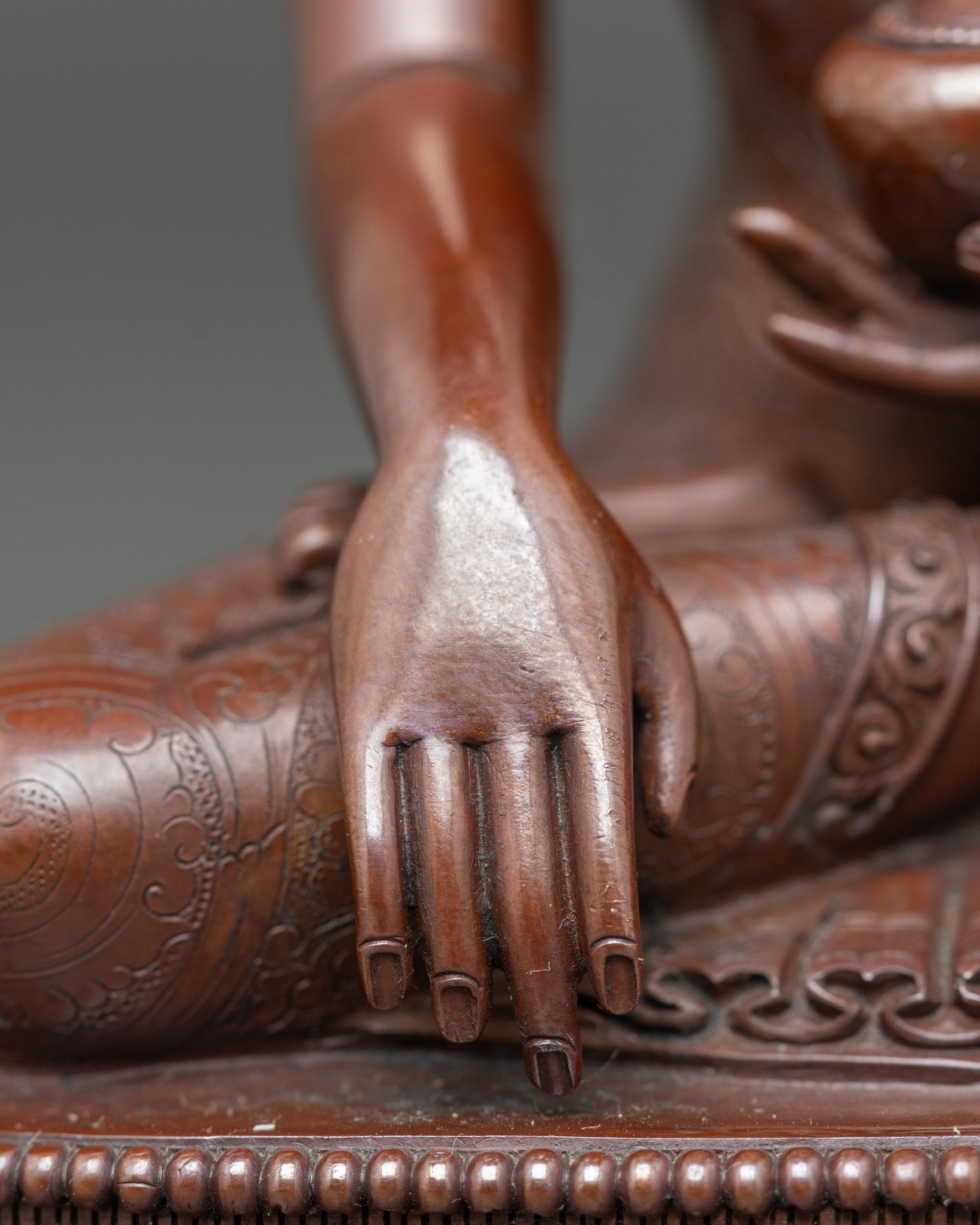 Full Oxidized Three Buddha Statue Set  for Sacred Spiritual Decor