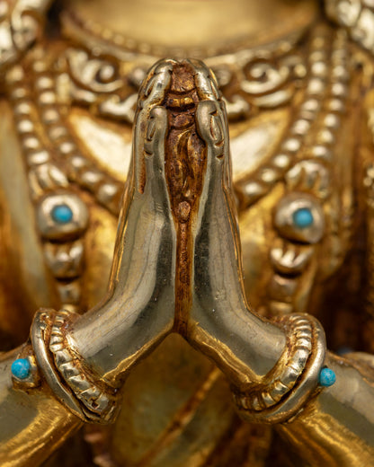 Four Armed Chenrezig Statue | Sacred Avalokiteshvara Buddhist Deity
