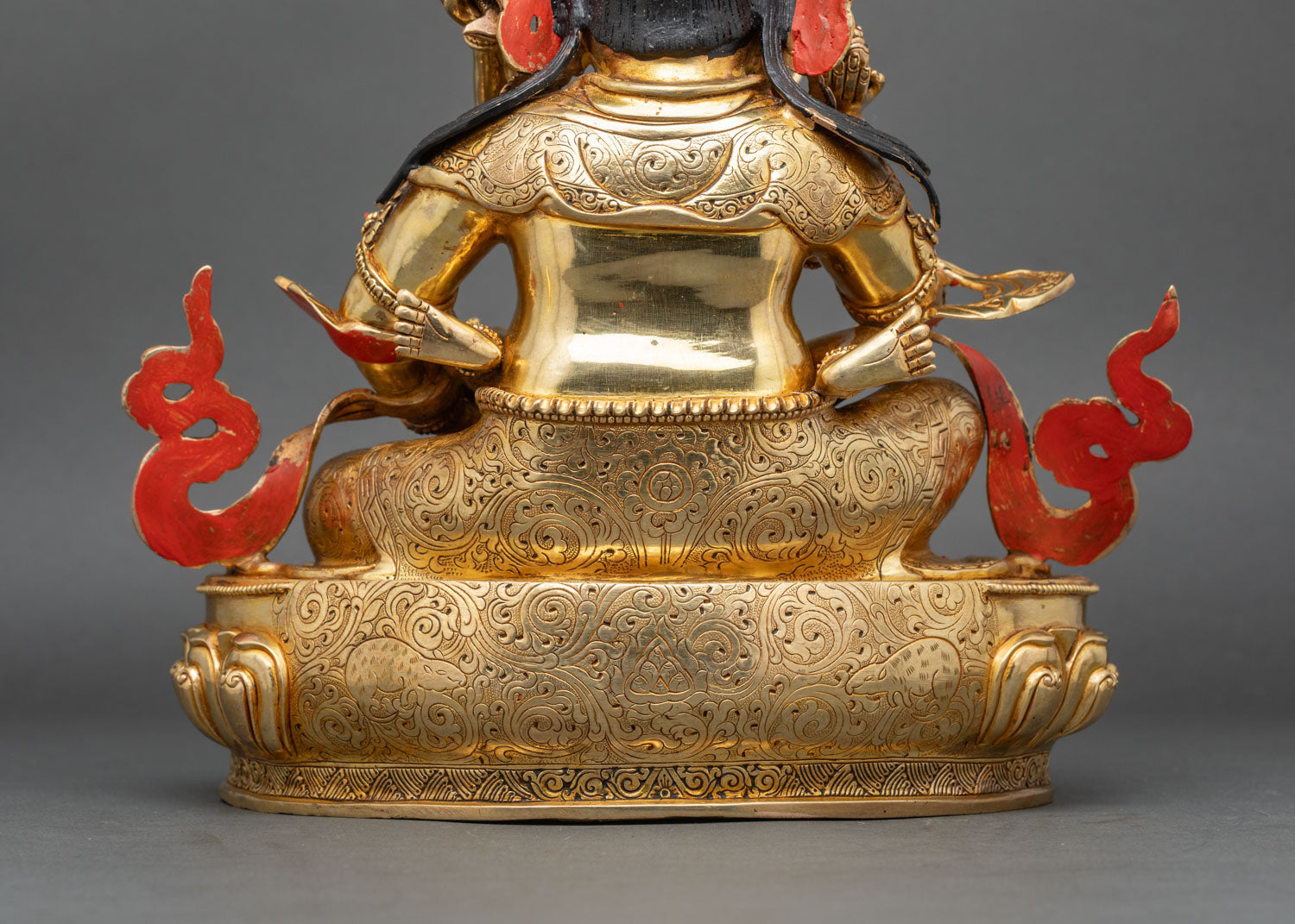 Green Dzambhala Statue | Buddhist Wealth Deity