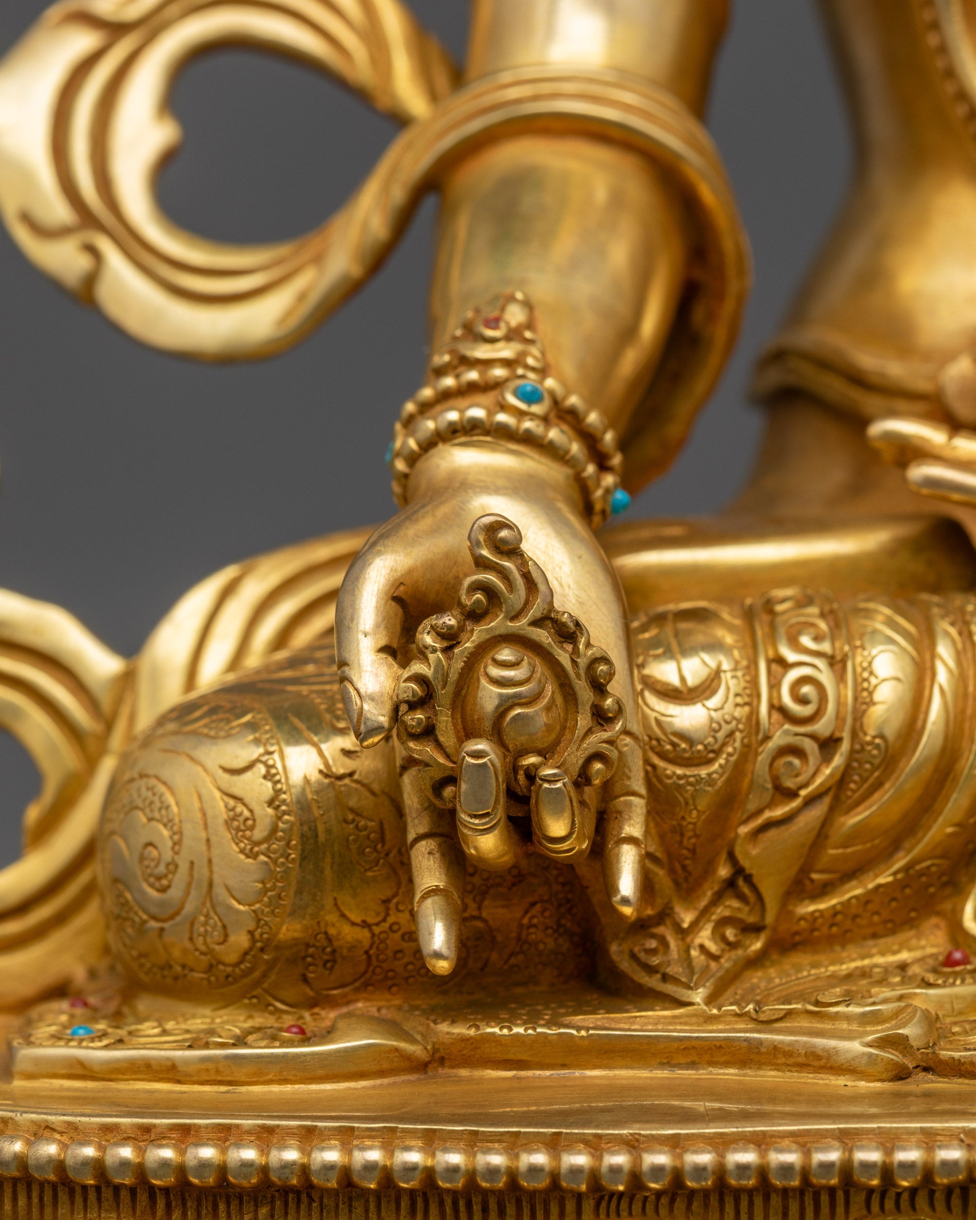 Bodhisattva Jizo Ksitigarbha Statue | Traditional Nepalese Handicraft