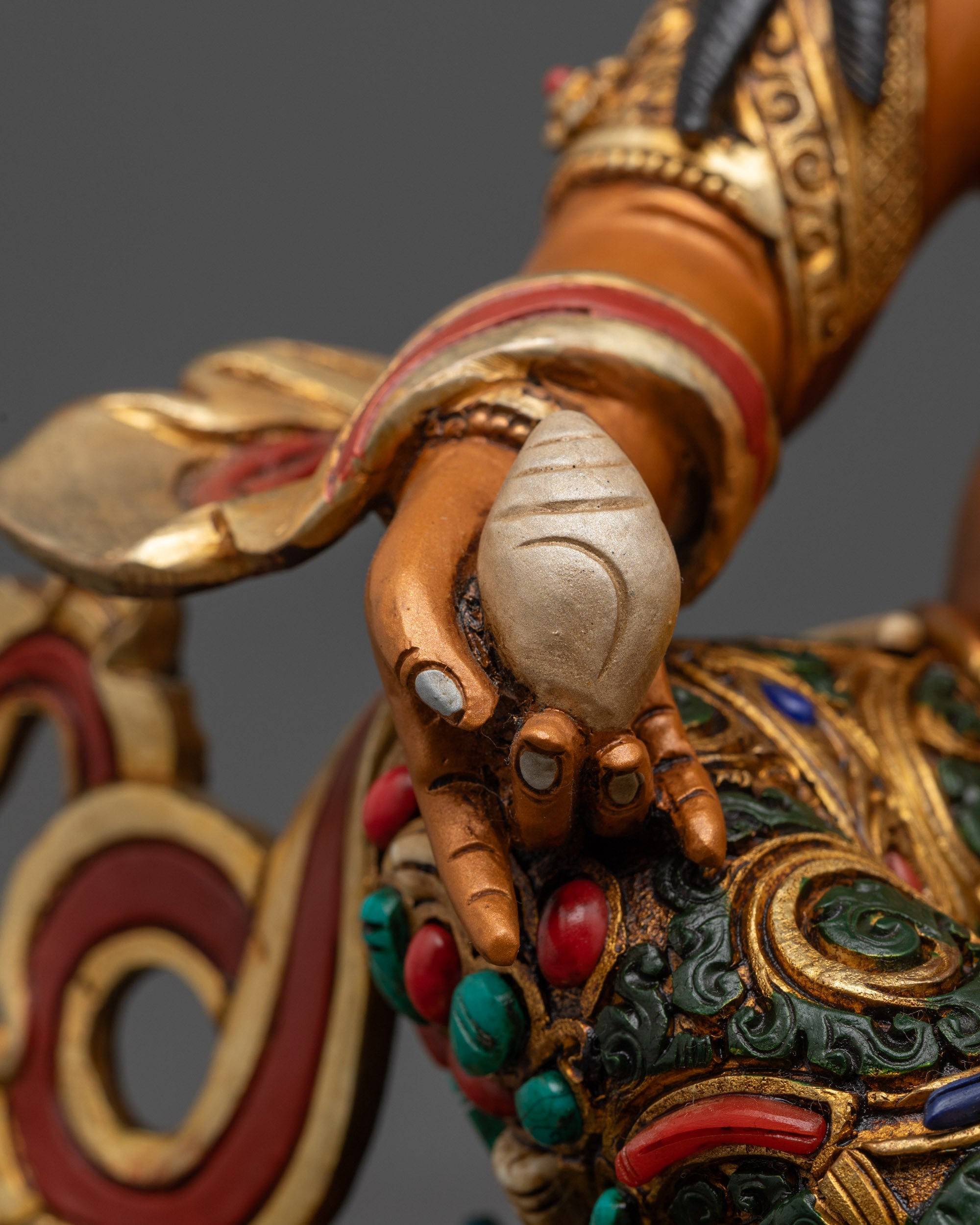 Yellow Dzambhala Statue | Handcrafted Wealth Deity for Home Decor