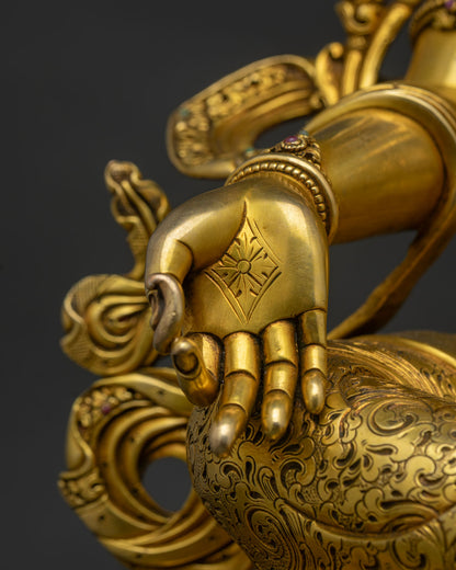 Compassionate Green Tara Statue for Healing and Protection