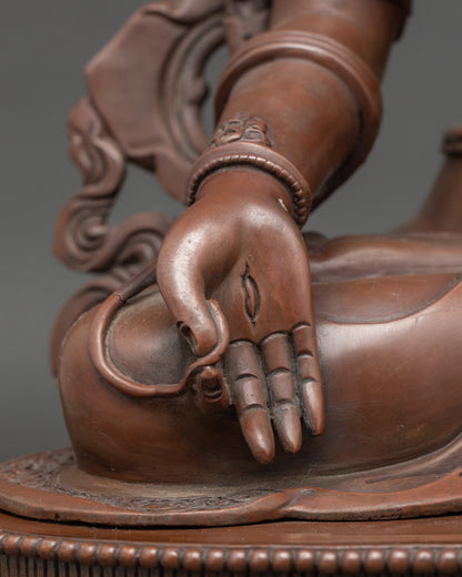 Elegant Tibetan White Tara for Spiritual Protection