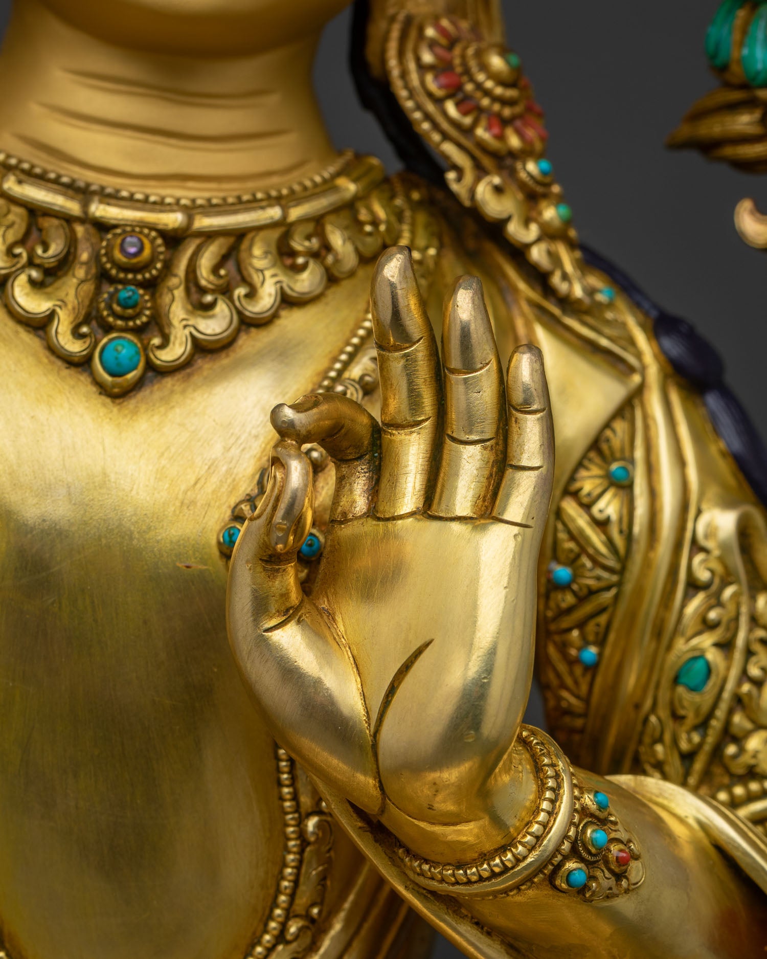 Manjushri Statue | Handcrafted Buddhist Art by Newari Artisans