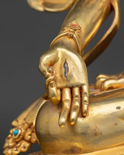Tibetan White Tara Statue | Luxury Buddhist Altar Decor