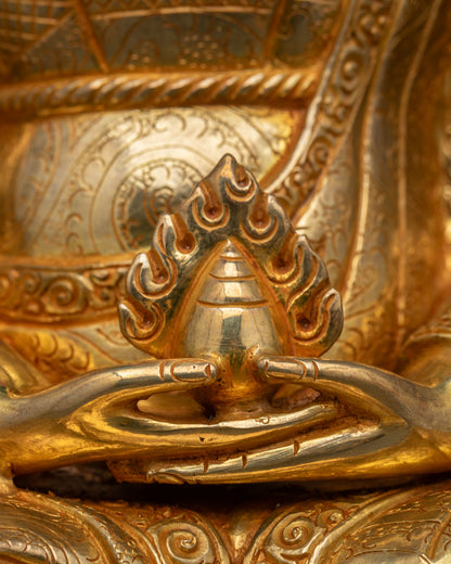 Handmade Gampopa Statue | Traditional Newari Craftsmanship