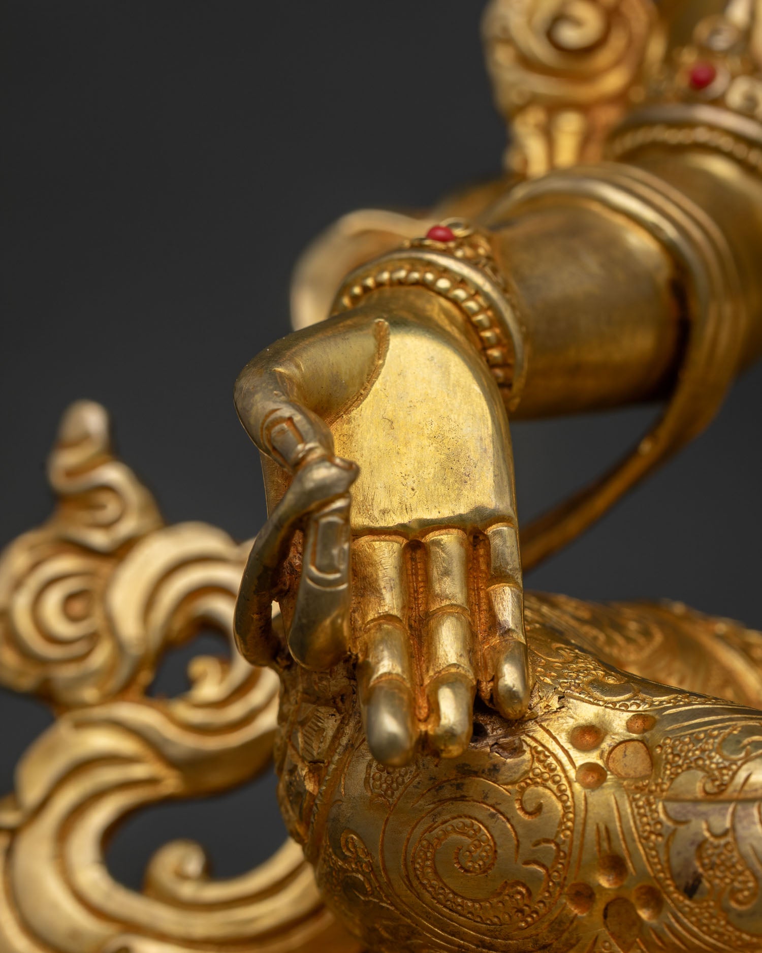 Green Tara with Throne