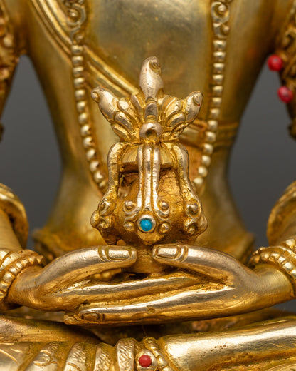 Blessed Amitayus Statue | Nepalese Buddhist Longevity Art