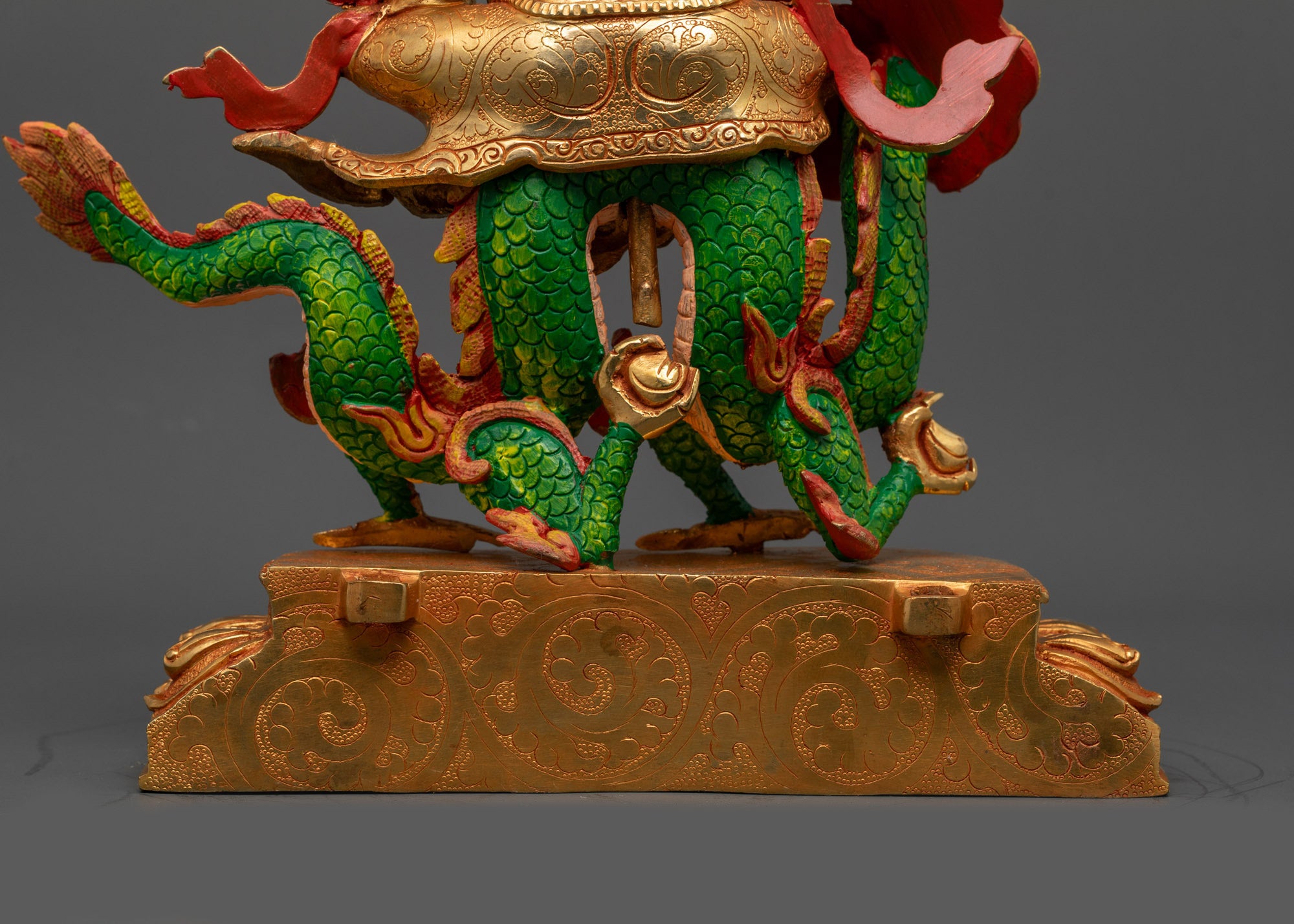 White Dzambhala Sculpture | Traditionally Hand Carved Wealth Deity