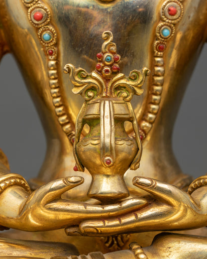 Amitayus Statue | Sacred Buddha Figurine for Devotion and Longevity