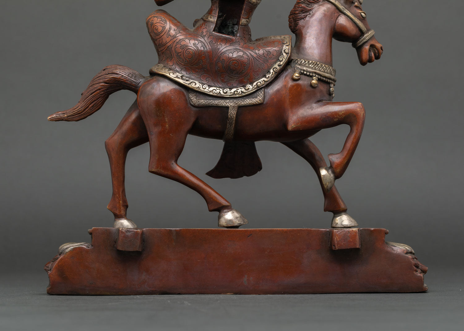 King Gesar of Ling – Oxidized Copper Buddhist Warrior Statue