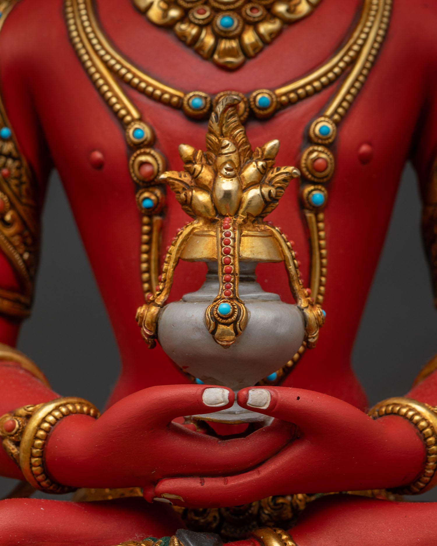 Amitayus Buddha Statue | Tibetan Buddhist Artwork from Nepal
