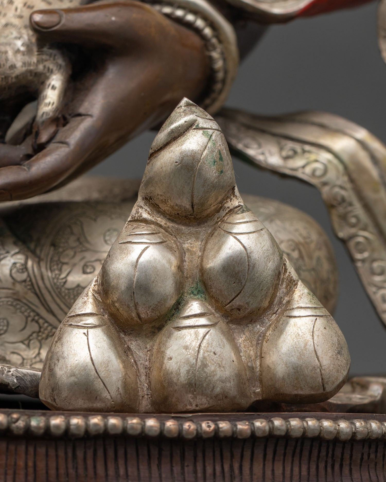 Lord Dzambhala – Oxidized Copper Statue of Wealth Guardian