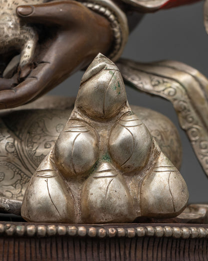 Lord Dzambhala – Oxidized Copper Statue of Wealth Guardian