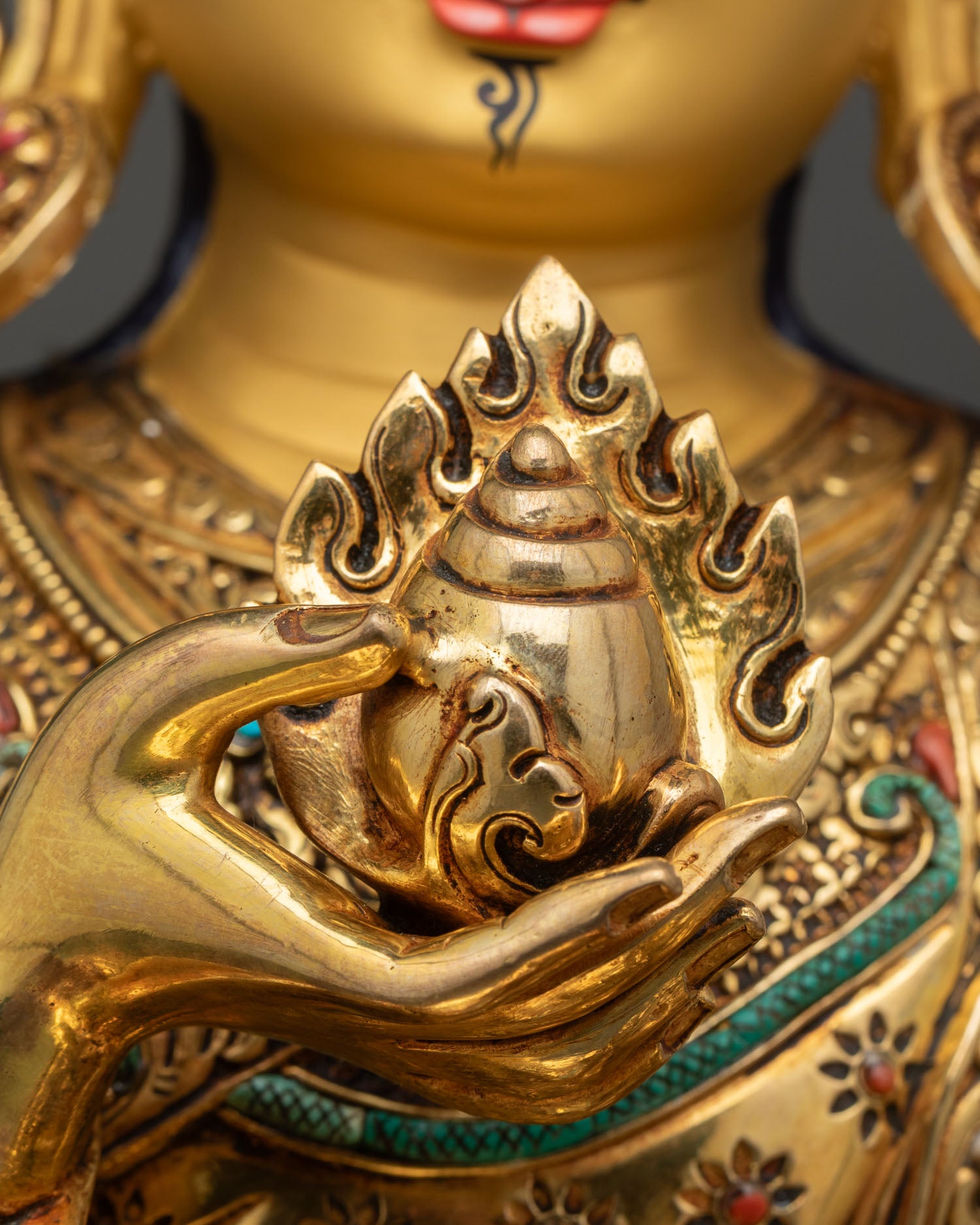 Guru Orgyen Norla Statue | Buddhist Wealth Deity Artwork