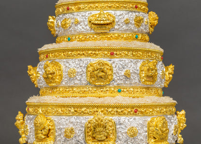 Mandala Offering Set | Handcrafted Himalayan Sacred Ritual Art