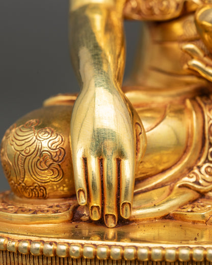 Seated Buddha Statue | Traditional Himalayan Buddhist Artwork