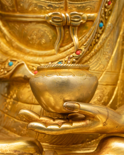 Handmade Shakyamuni Buddha with Disciples Statue | Spiritual Artwork