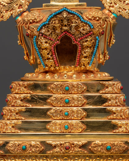 Authentic Himalayan Buddhist Stupa | Enlightenment Relic | Nepalalese Craft