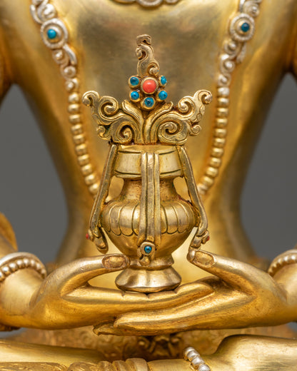Longevity Deity Tsepame Statue | Buddhist Figurine for Wellbeing