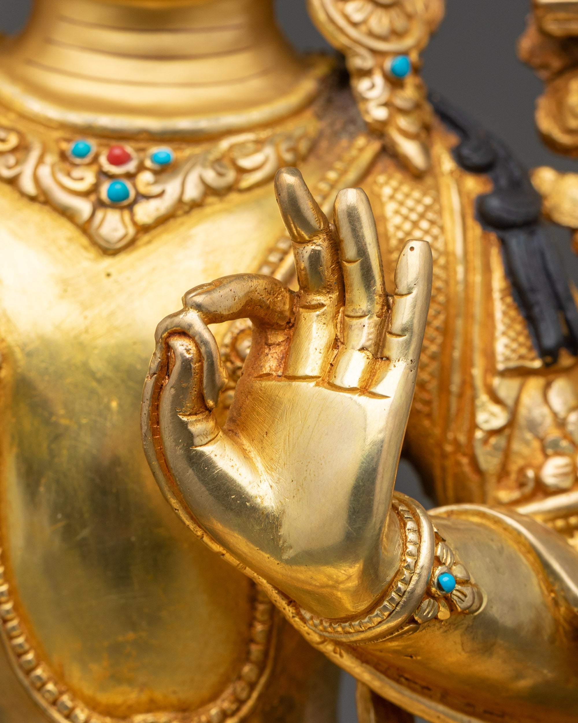 Handcrafted Manjushri Statue - Spiritual Decor for Knowledge