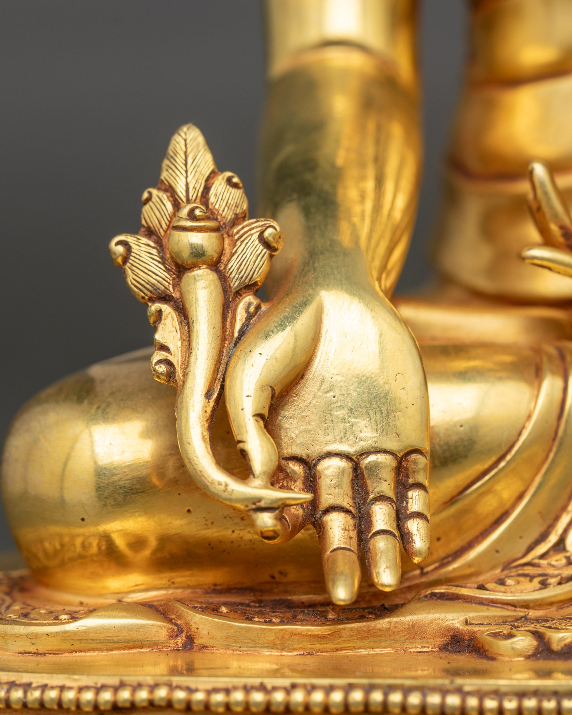 Premium Medicine Buddha Statue | 24K Gold Fire-Gilded Nepalese Figurine