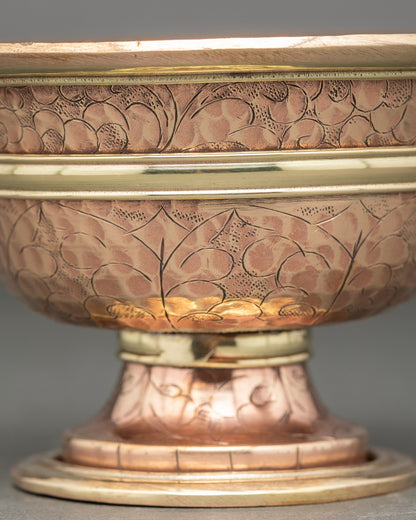 Seven Water Offering Bowl Set for Daily Spiritual Practice