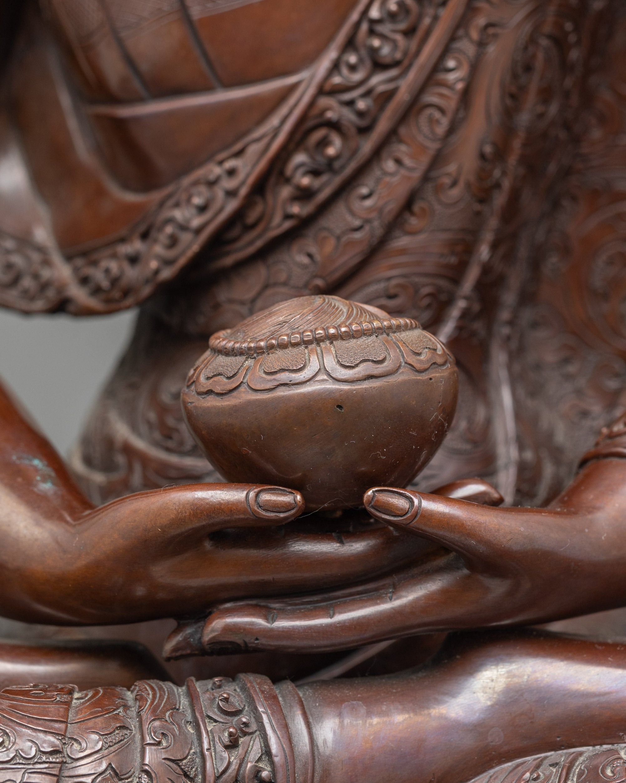 Amitabha Buddha Statue with Oxidized Finish – Himalayan Sacred Art