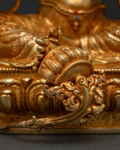 Genuine Handcrafted Green Tara Statue from Nepal | Exclusively Sourced