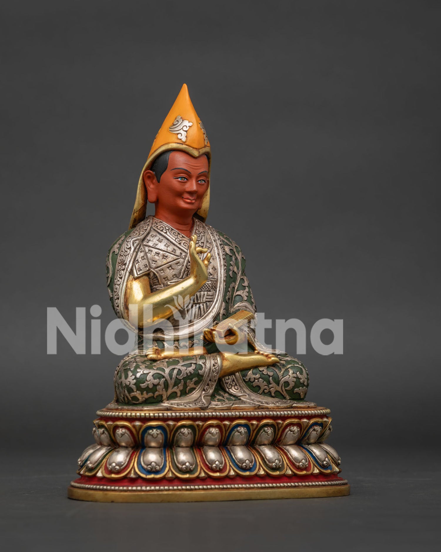 Tsongkhapa Statue Set – Tibetan Gelug Masters Figurine Collection