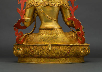 Green Tara Statue - Symbol of Fearless Action and Divine Mercy