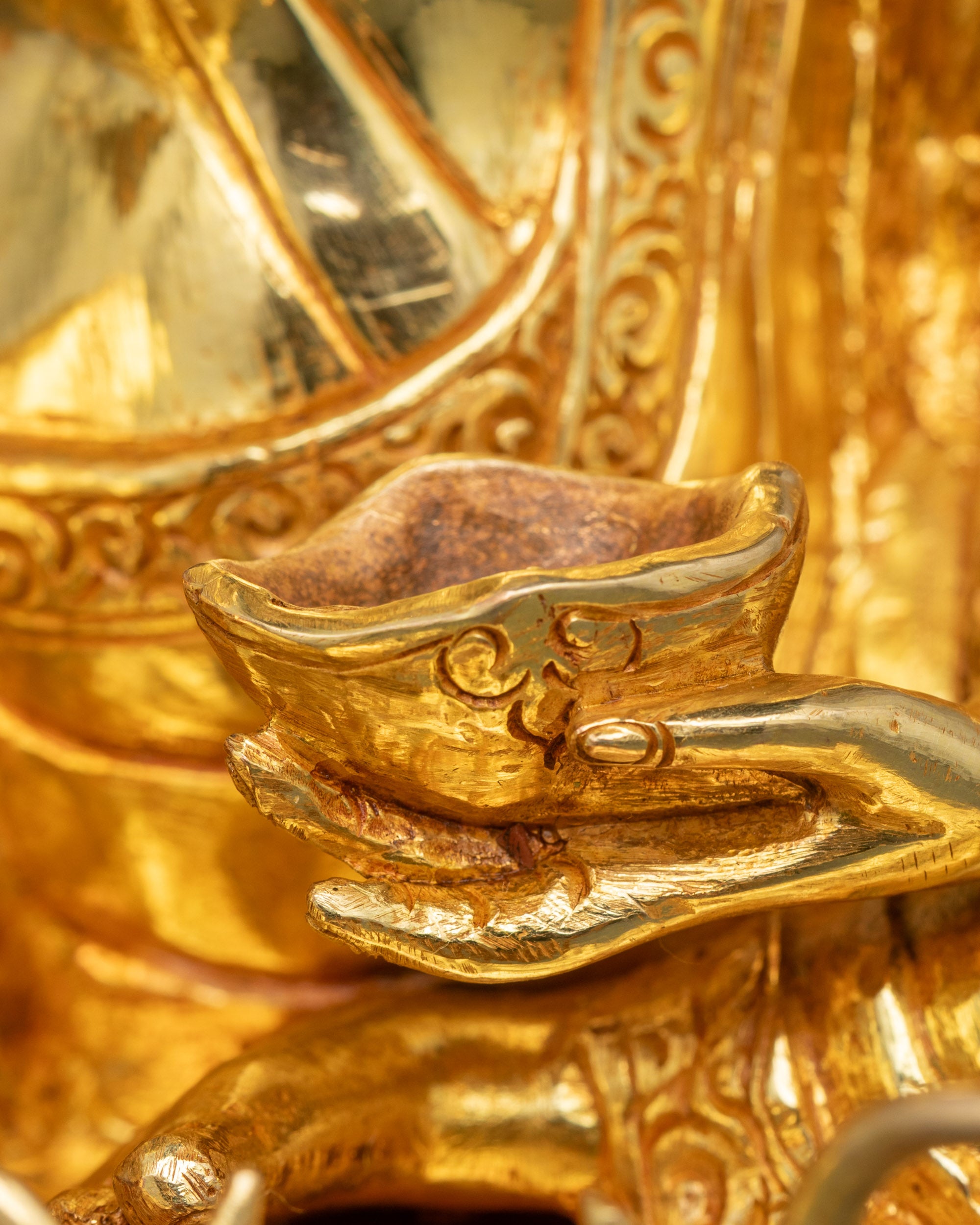Milarepa Statue | Nepalese Handcrafted Buddhist Sage Sculpture