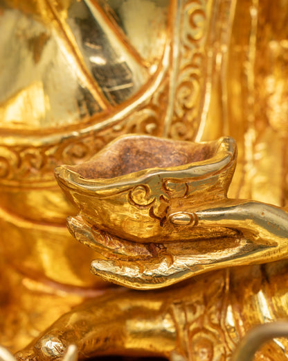 Milarepa Statue | Nepalese Handcrafted Buddhist Sage Sculpture