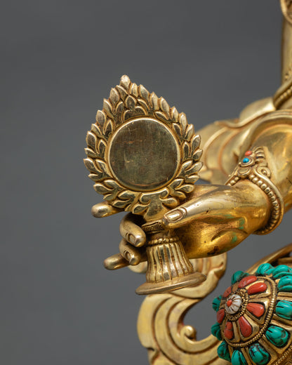 Dukar Statue | The Radiant White Umbrella Goddess