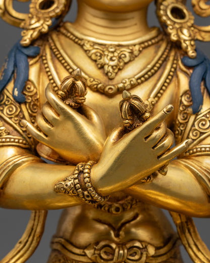 Primordial Vajradhara Sculpture | Himalayan Buddhist Master of Tantra