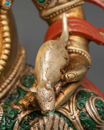 Exquisite Dzambhala Statue | Wealth Blessing Buddhist Sculpture