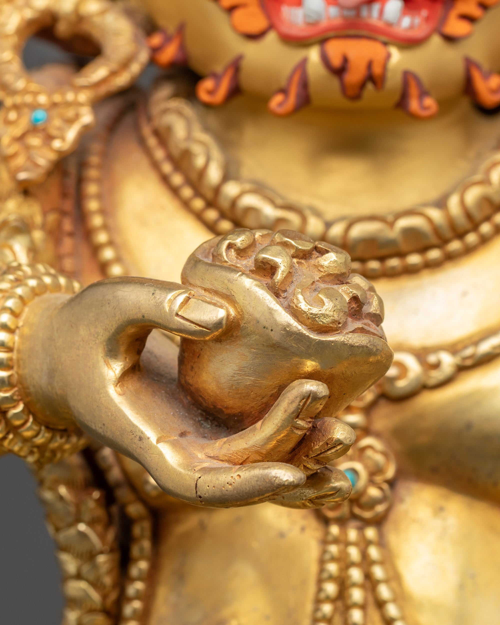 Premium Nagpo Dzambhala Statue | Tantric Buddhist Deity for Abundance
